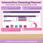 Cleaning and Home Maintenance Spreadsheet for Excel & Google Sheets