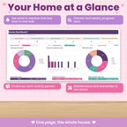 Cleaning and Home Maintenance Spreadsheet for Excel & Google Sheets
