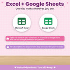 Cleaning and Home Maintenance Spreadsheet for Excel & Google Sheets