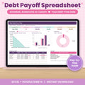 Debt Snowball Spreadsheet for Excel & Google Sheets