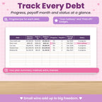 Debt Snowball Spreadsheet for Excel & Google Sheets