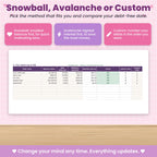 Debt Snowball Spreadsheet for Excel & Google Sheets
