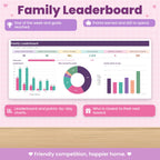 Family Chore Chart Spreadsheet for Excel & Google Sheets