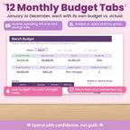 Complete Finance Dashboard and Annual Budget System for Excel & Google Sheets