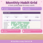 Habit Tracker Spreadsheet for Excel & Google Sheets