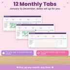Habit Tracker Spreadsheet for Excel & Google Sheets