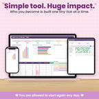 Habit Tracker Spreadsheet for Excel & Google Sheets