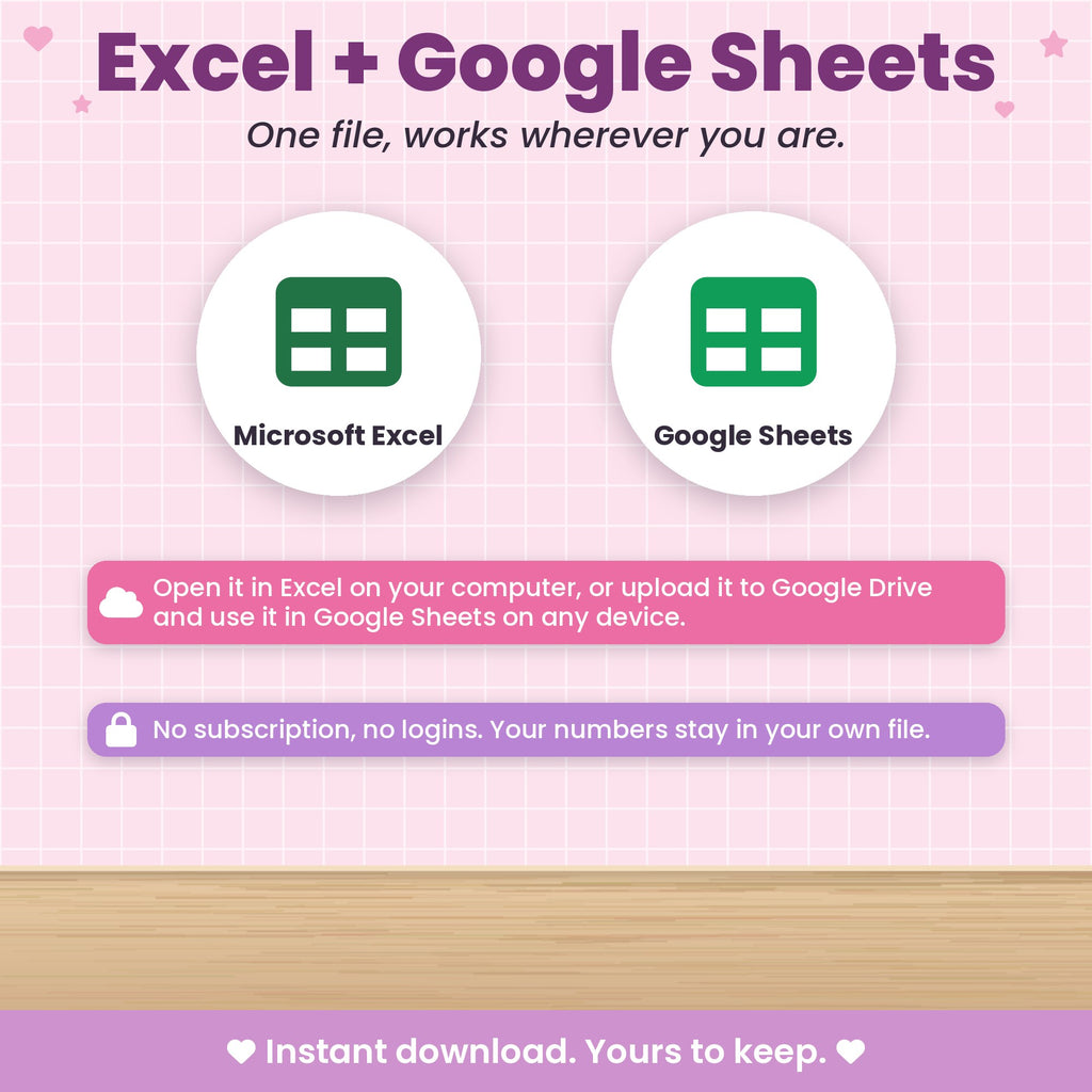 Holiday Budget Spreadsheet for Excel & Google Sheets