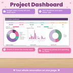 Home Renovation Project Spreadsheet for Excel & Google Sheets