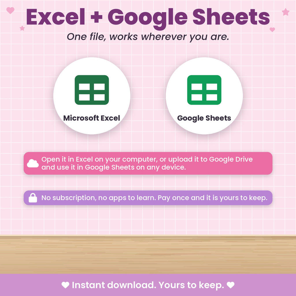 Home Renovation Project Spreadsheet for Excel & Google Sheets