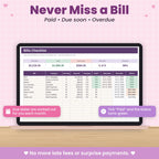 Monthly Budget Spreadsheet for Excel & Google Sheets