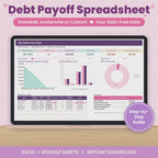 Debt Snowball Spreadsheet for Excel & Google Sheets
