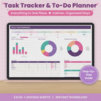 Task Tracker and To-Do List Spreadsheet for Excel & Google Sheets
