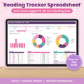 Reading Tracker Spreadsheet for Excel & Google Sheets