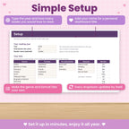 Reading Tracker Spreadsheet for Excel & Google Sheets