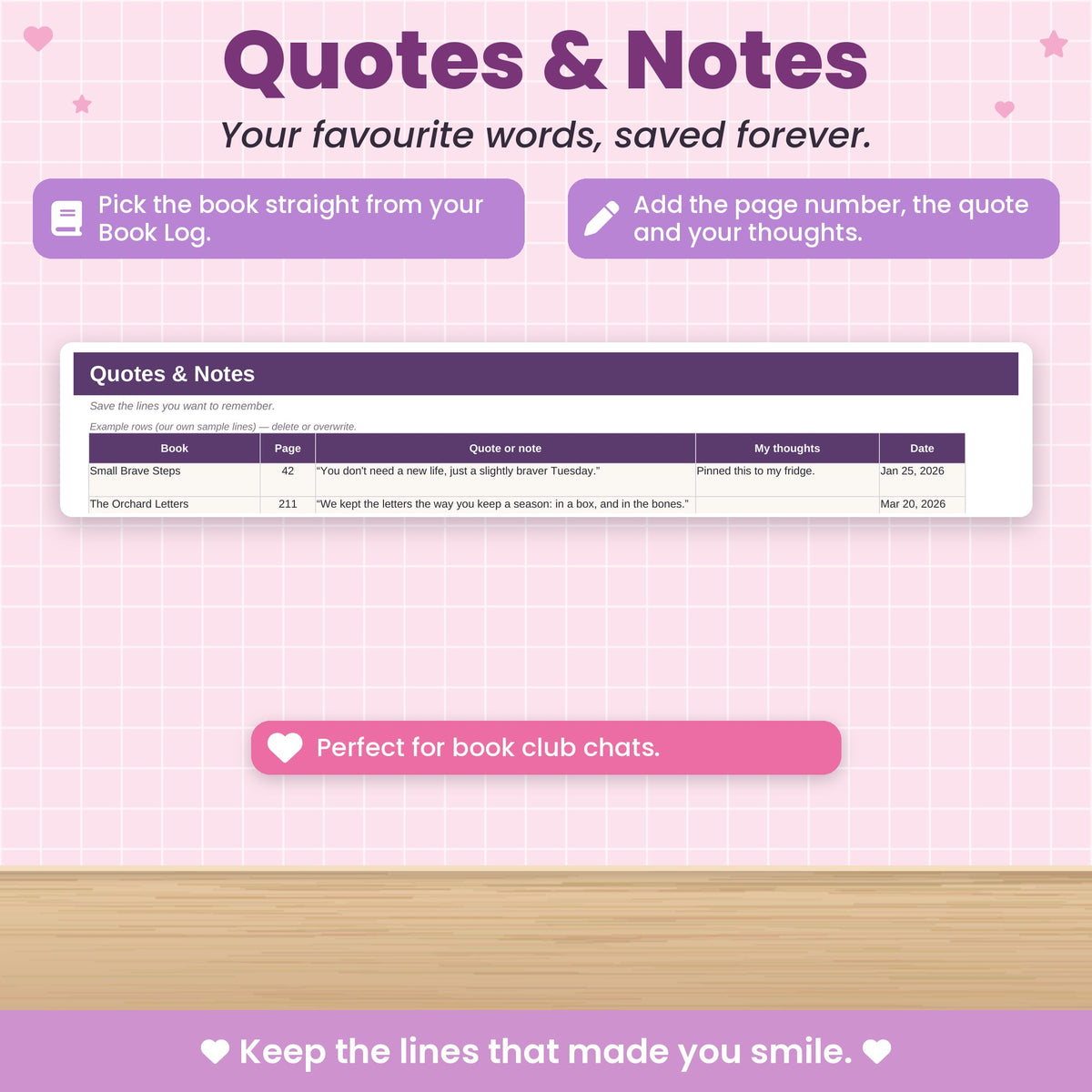 Reading Tracker Spreadsheet for Excel & Google Sheets