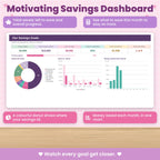 Savings Tracker / Sinking Funds Spreadsheet for Excel & Google Sheets