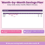 Savings Tracker / Sinking Funds Spreadsheet for Excel & Google Sheets