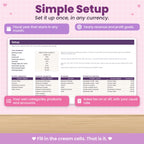 Small Business Bookkeeping Spreadsheet for Excel & Google Sheets