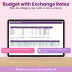 Travel and Vacation Planning Spreadsheet for Excel & Google Sheets