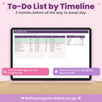 Travel and Vacation Planning Spreadsheet for Excel & Google Sheets
