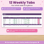 Workout & Macro Tracker Spreadsheet for Excel & Google Sheets