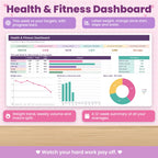Workout & Macro Tracker Spreadsheet for Excel & Google Sheets